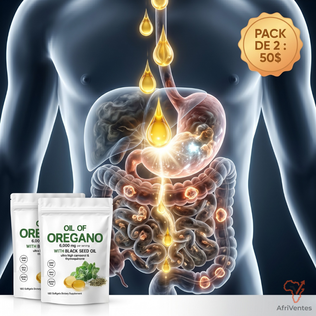Bio-Défense™ : Cure Complète Huile d'Origan & Nigelle (Pack 1+1)