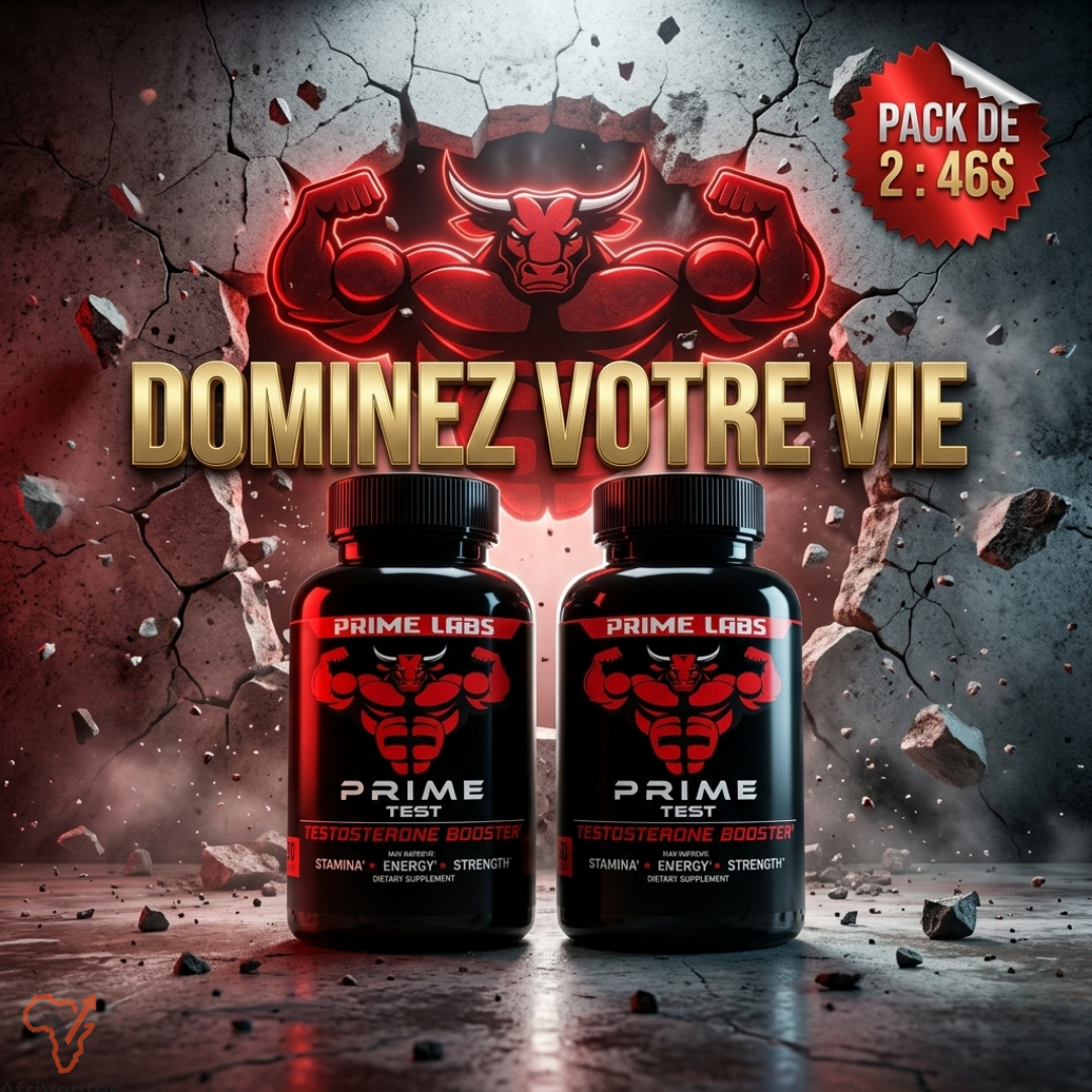Prime Testo-Boost™ - Pack Force Extrême (2 Sachets pour 46$
