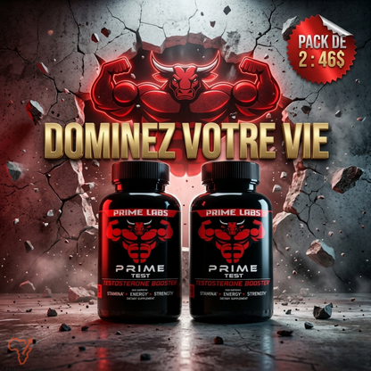Prime Testo-Boost™ - Pack Force Extrême (2 Sachets pour 46$