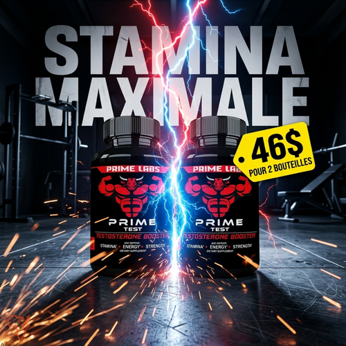 Prime Testo-Boost™ - Pack Force Extrême (2 Sachets pour 46$