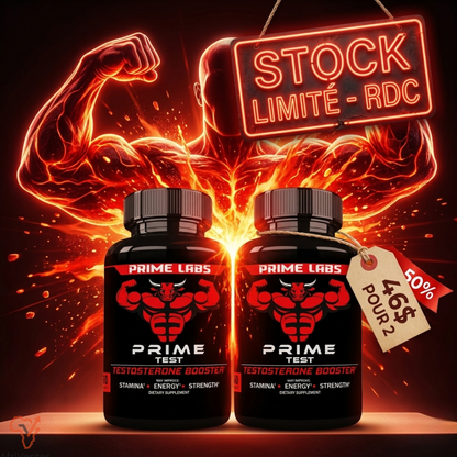 Prime Testo-Boost™ - Pack Force Extrême (2 Sachets pour 46$
