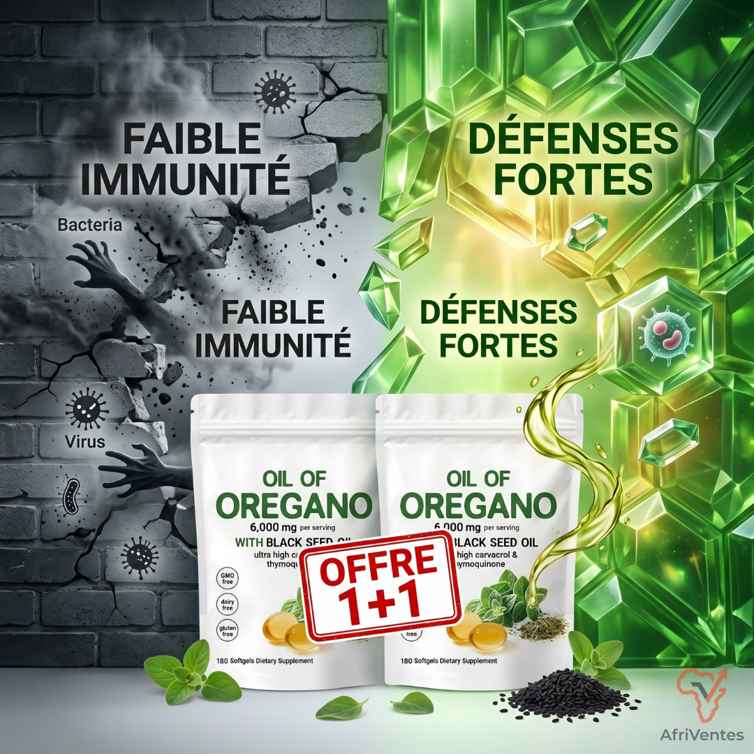 Bio-Défense™ : Cure Complète Huile d'Origan & Nigelle (Pack 1+1)