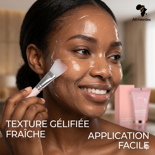 Masque de Nuit au Collagène – Secret d'Éclat & Lift (75ml + Pinceau Offert)