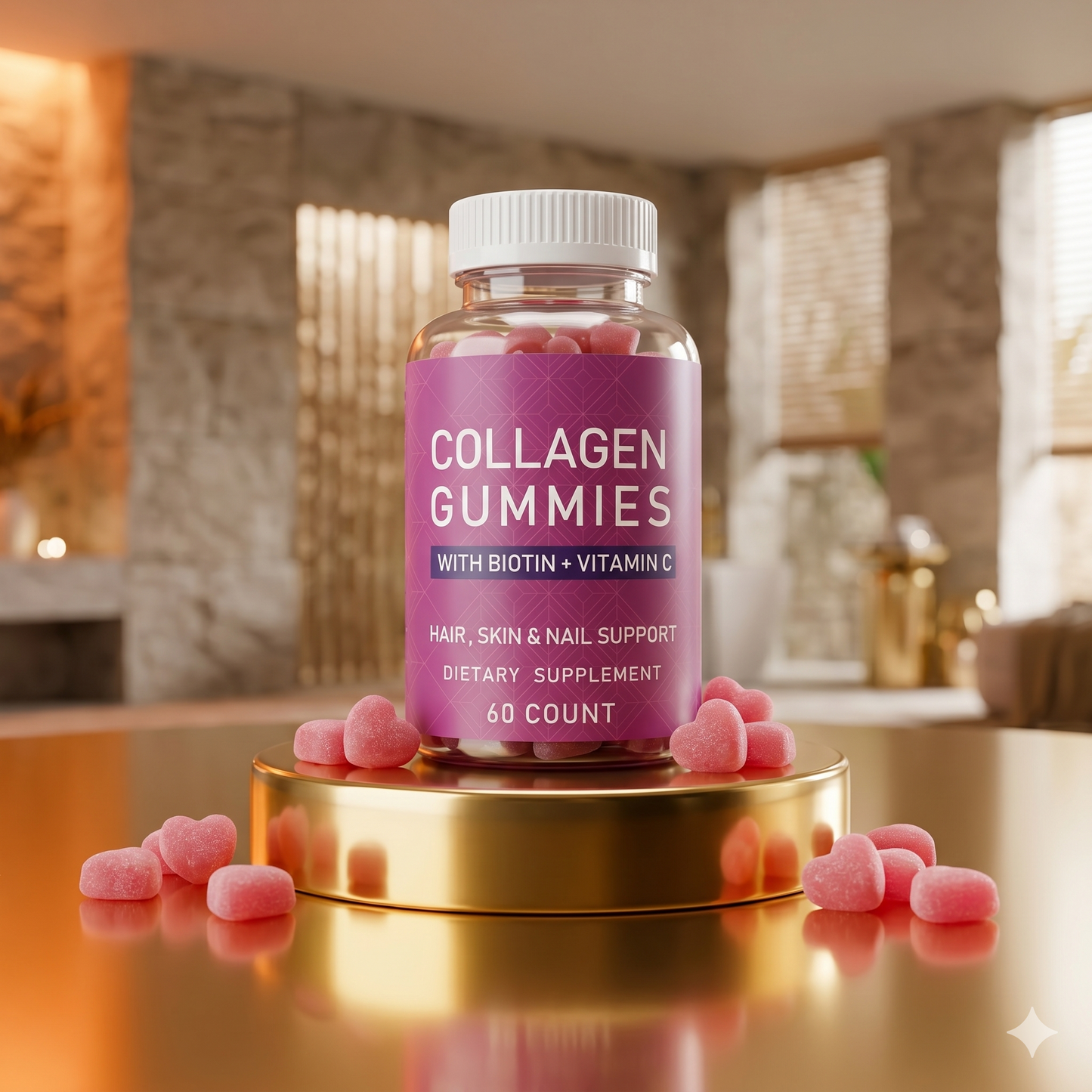 Cure Beauté & Minceur 3-en-1 : Collagen Gummies (Peau, Cheveux, Ongles)