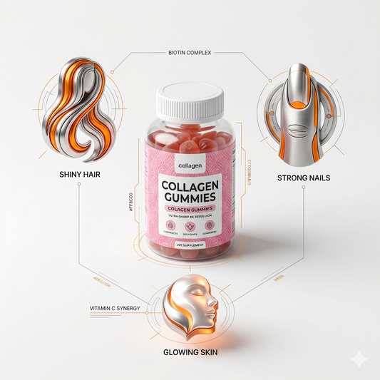 Cure Beauté & Minceur 3-en-1 : Collagen Gummies (Peau, Cheveux, Ongles)