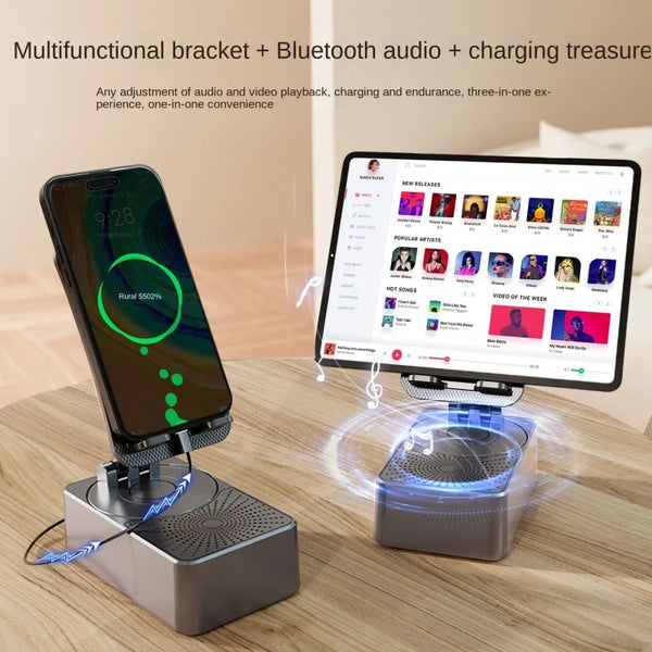 Support Bluetooth Pliable 3-en-1 Bureau Portable