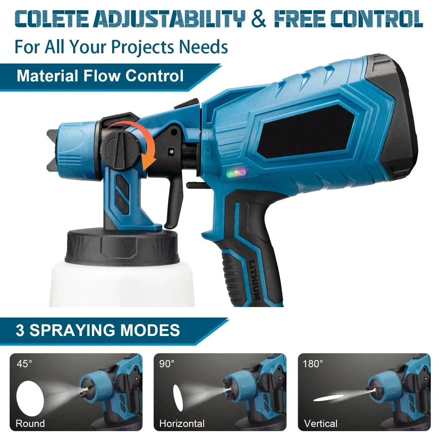 Pistolet à Peinture Professionnel Sans Fil - Pack Complet
