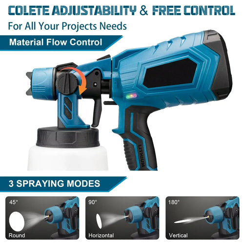 Pistolet à Peinture Professionnel Sans Fil - Pack Complet