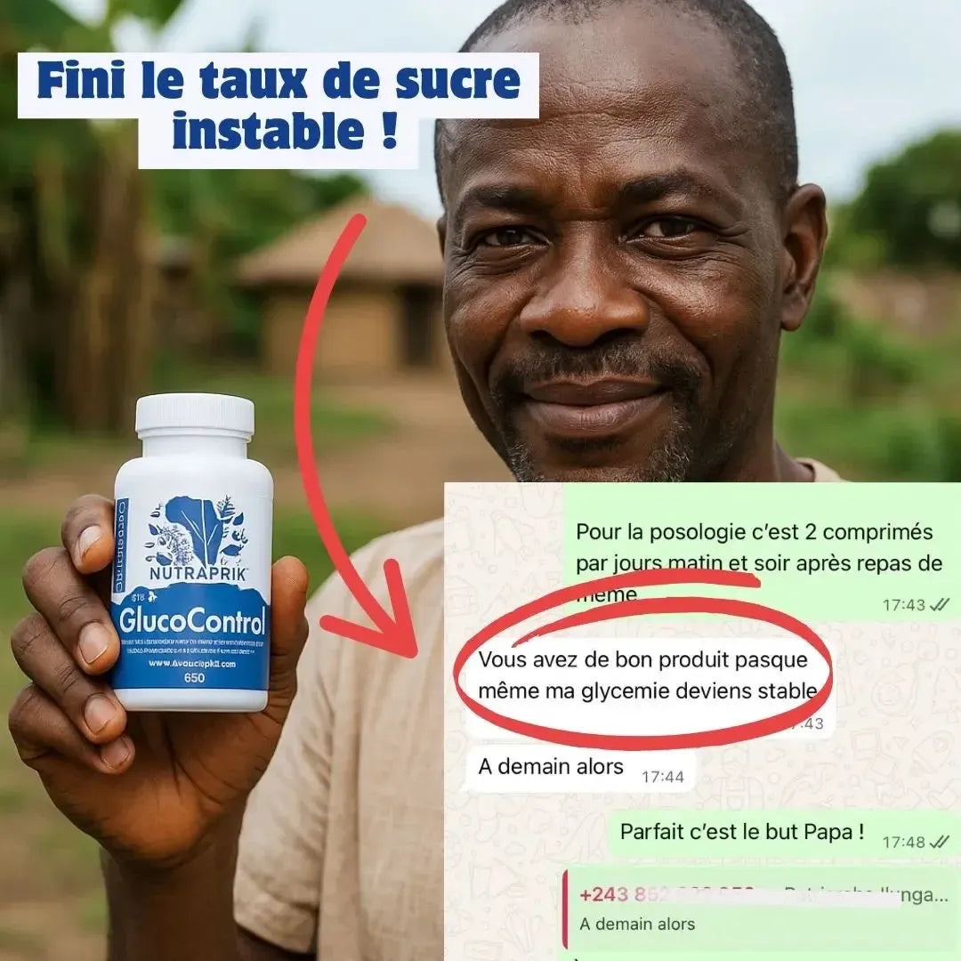 Glucocontrol NUTRAFRIK, réduit les symptômes du diabète